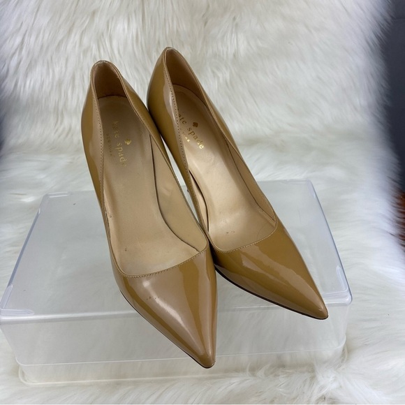 KATE SPADE PUMPS VERO HIGH HEELS NUDE TAN  COLOR SIZE 7 - Picture 1 of 8